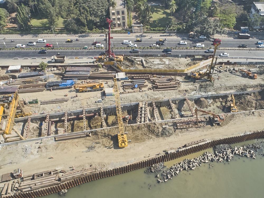 Construction of Cut and Cover Tunnel at Marine Drive