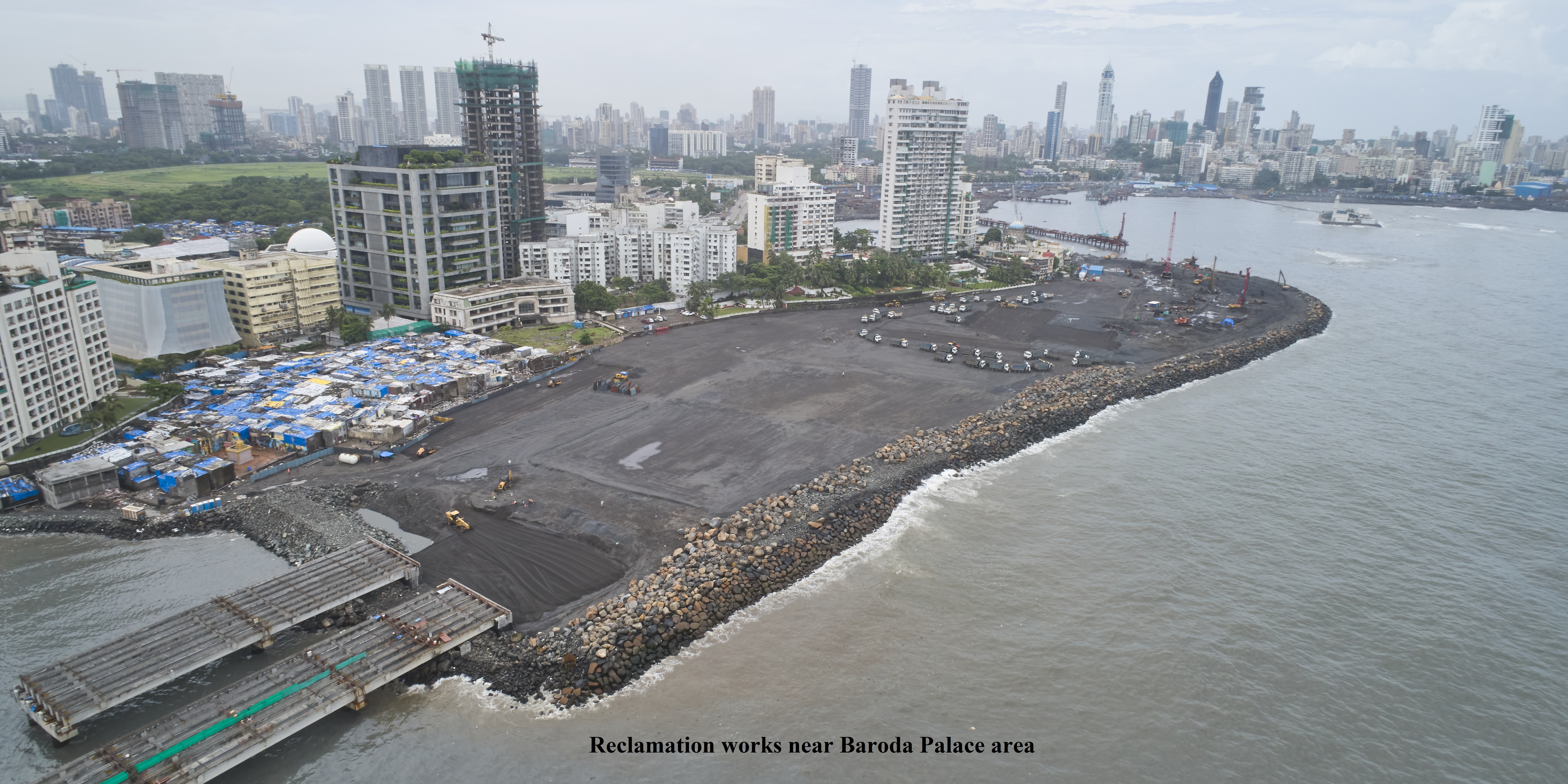 Reclamation works near Baroda Palace area